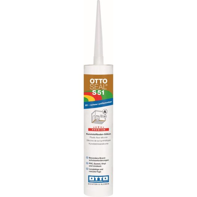 Otto Seal Gulvfuge/Silikone S51 C01 - Weiss - 310 ml