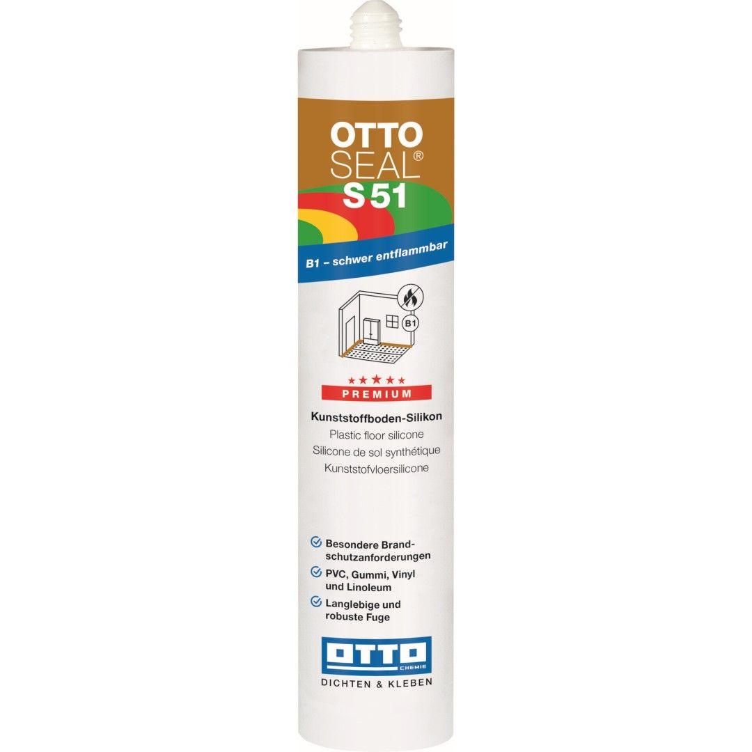 Otto Seal Gulvfuge/Silikone S51 C00 - Transparent - 310 ml