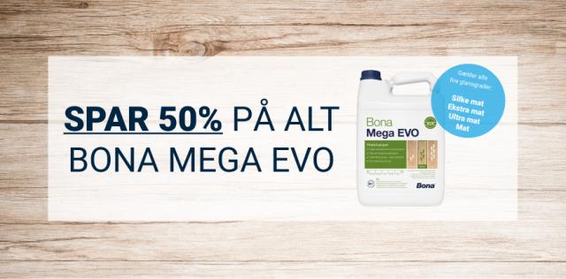 SPAR 50% PÅ BONA MEGA EVO